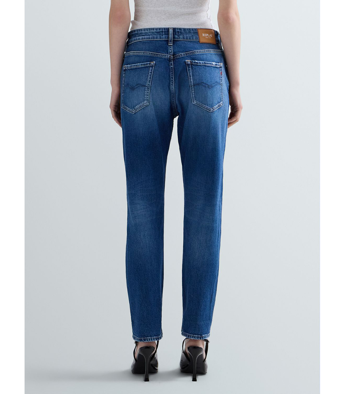 スリムボーイフィットMARTY ストレッチデニム 詳細画像 ブルー 3